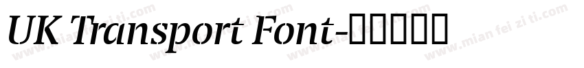 UK Transport Font字体转换